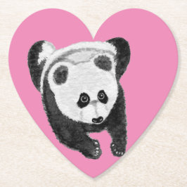 Panda lying down untersetzer