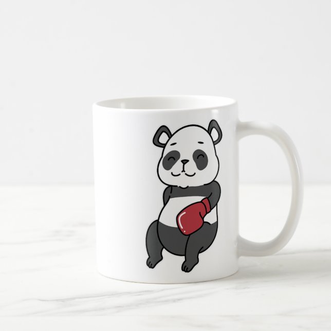 Panda macht Boxing Kaffeetasse (Rechts)