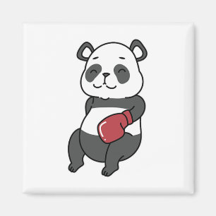 Panda macht Boxing Magnet