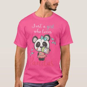 Panda-Mädchen-Tiergeschenk Süßer Panda-Bär T-Shirt