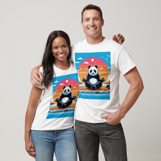 Panda Meditation Unisex T-Shirt (Unisex)