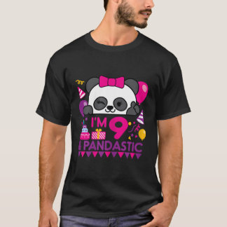 Panda mit Ballon 12 Pers. T-Shirt