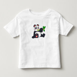 Panda mit Bamboo Kleinkind T-shirt