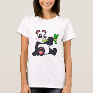 Panda mit Bamboo T-Shirt