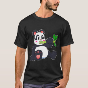 Panda mit Bamboo T-Shirt
