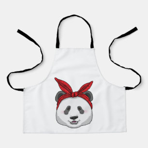 Panda mit Bandana Schürze