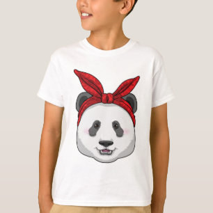 Panda mit Bandana T-Shirt