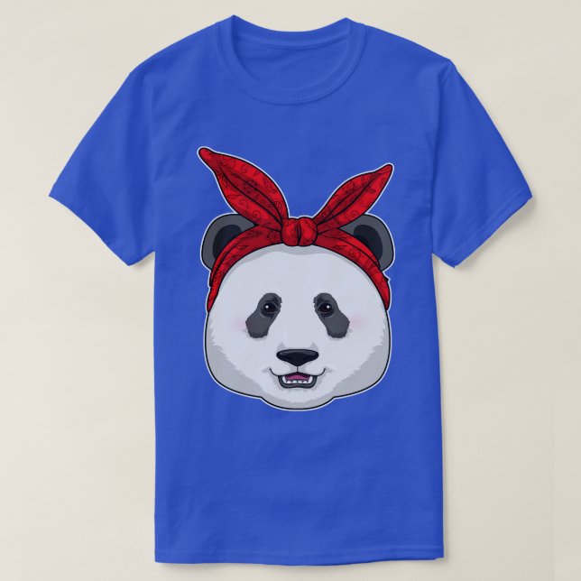 Panda mit Bandana T-Shirt (Design vorne)