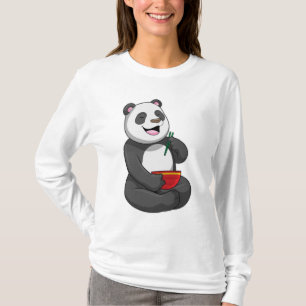 Panda mit Bowl Ramen T-Shirt