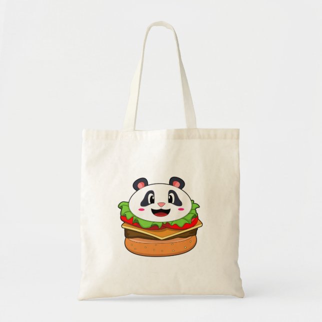 Panda mit Burger Tragetasche (Vorne)