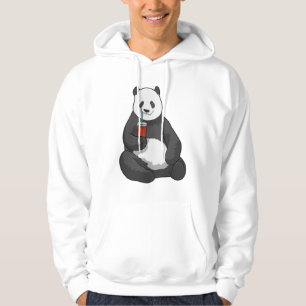 Panda mit Drink Hoodie