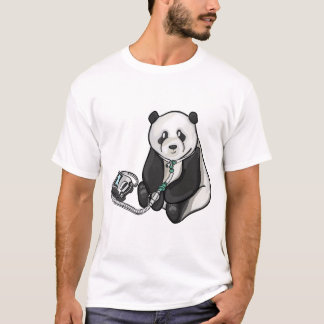 Panda mit Fach und Ventilator T-Shirt