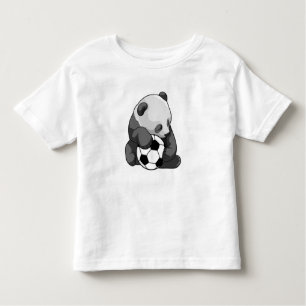 Panda mit Fußball Kleinkind T-shirt
