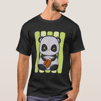 Panda mit Fußball T-Shirt