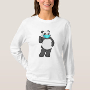 Panda mit Gesichtsmaske T-Shirt