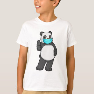 Panda mit Gesichtsmaske T-Shirt