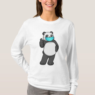 Panda mit Gesichtsmaske T-Shirt