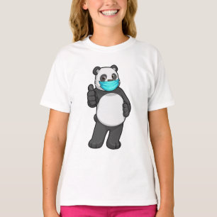 Panda mit Gesichtsmaske T-Shirt