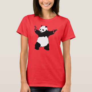 Panda mit Gewehren T-Shirt