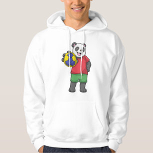 Panda mit Handball Sport Hoodie