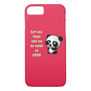 Panda mit inspirierendem Zitat zur Liebe Case-Mate iPhone Hülle