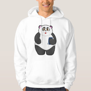Panda mit Mobiltelefon Hoodie
