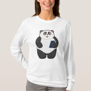 Panda mit Mobiltelefon T-Shirt