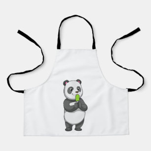 Panda mit Popsikel Schürze