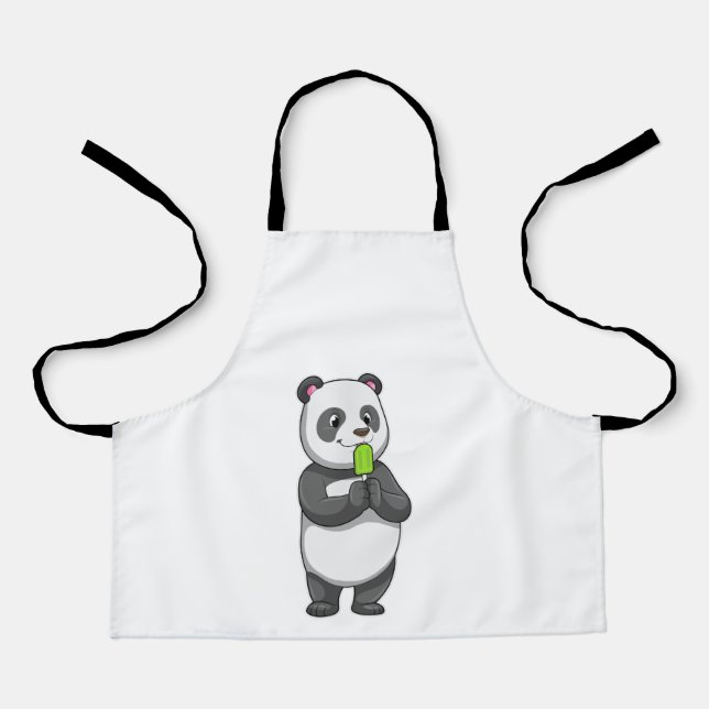 Panda mit Popsikel Schürze (Vorderseite)