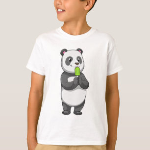 Panda mit Popsikel T-Shirt