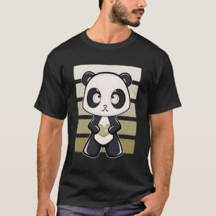 Panda mit Ribbon-Kinderkrebs-Bewusstsein T-Shirt
