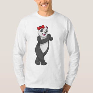 Panda mit Ribbon T-Shirt