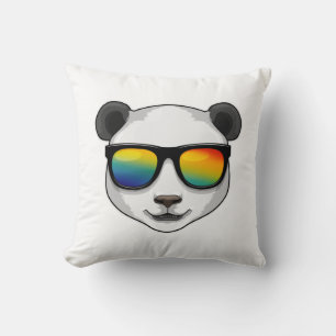 Panda mit Sonnenbrille Kissen
