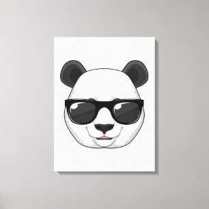 Panda mit Sonnenbrille Leinwanddruck