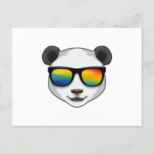 Panda mit Sonnenbrille Postkarte