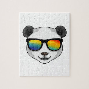 Panda mit Sonnenbrille Puzzle