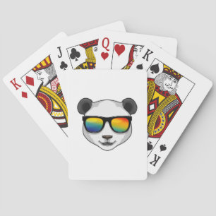 Panda mit Sonnenbrille Spielkarten