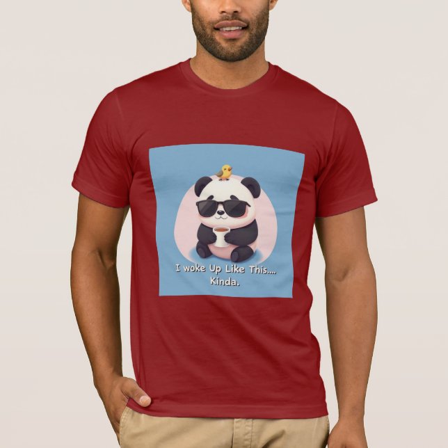 Panda mit Sonnenbrille T-Shirt (Vorderseite)