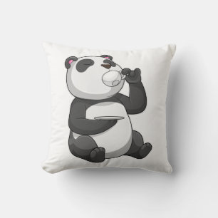 Panda mit Teecup Kissen