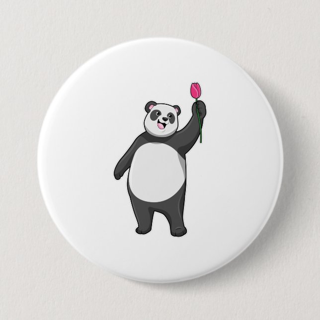 Panda mit Tulip Button (Vorderseite)