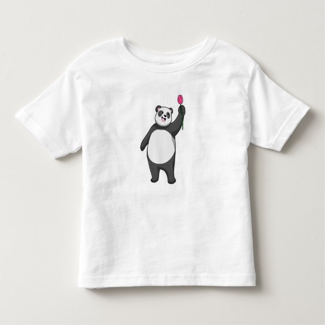 Panda mit Tulip Kleinkind T-shirt (Vorderseite)