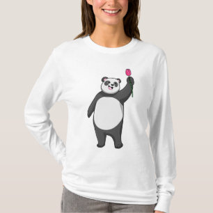 Panda mit Tulip T-Shirt