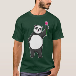 Panda mit Tulip T-Shirt