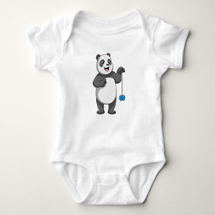 Panda mit Yo-yo Baby Strampler