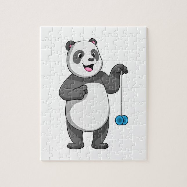 Panda mit Yo-yo Puzzle (Vertikal)
