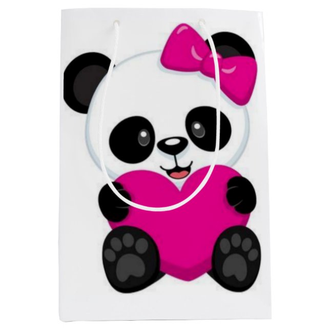 Panda Mittlere Geschenktüte (Vorderseite)