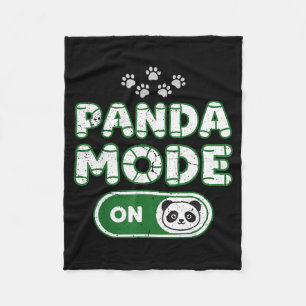 Panda-Modus Ein Lustiger Tierbär Liebhaber Besitze Fleecedecke