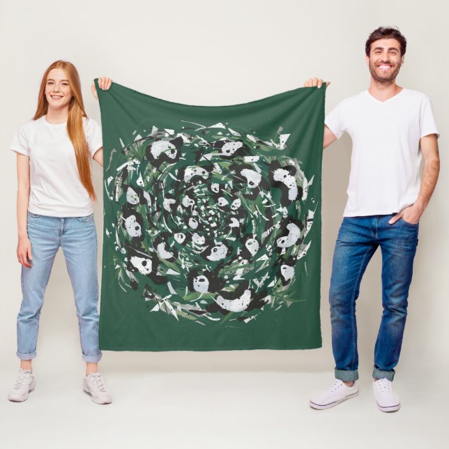 Panda-Monster Fleecedecke (Beispiel)