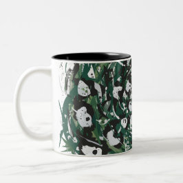Panda-Monster Zweifarbige Tasse