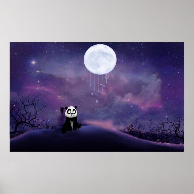 Panda Moon Poster (Vorne)